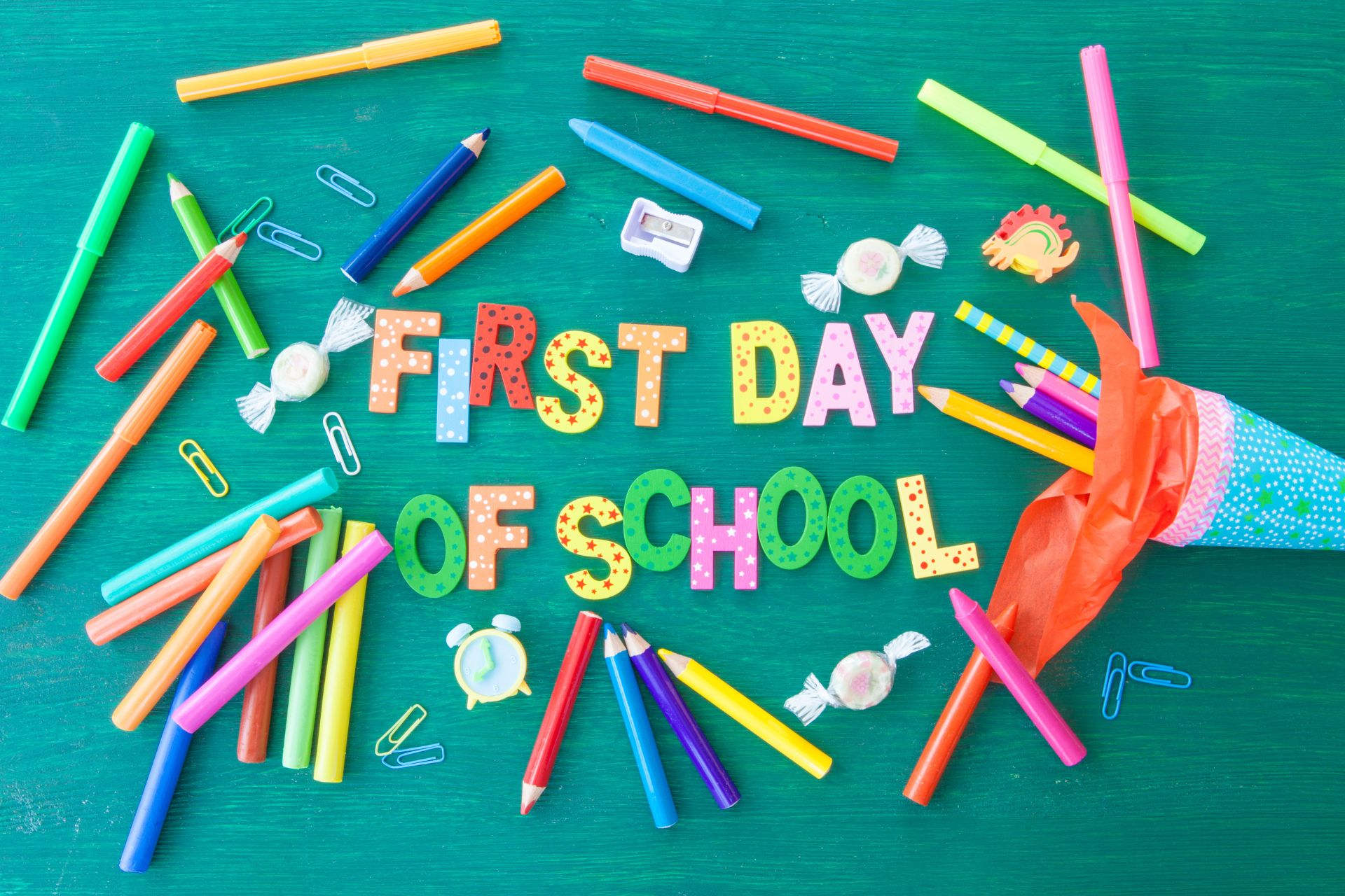 school supplies first day of school Pryor Public Schools